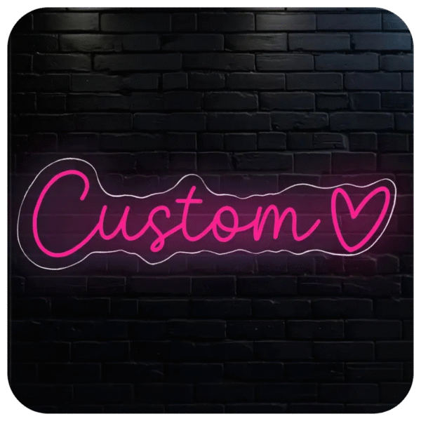 Customizable Heart Shaped LED Neon Sign