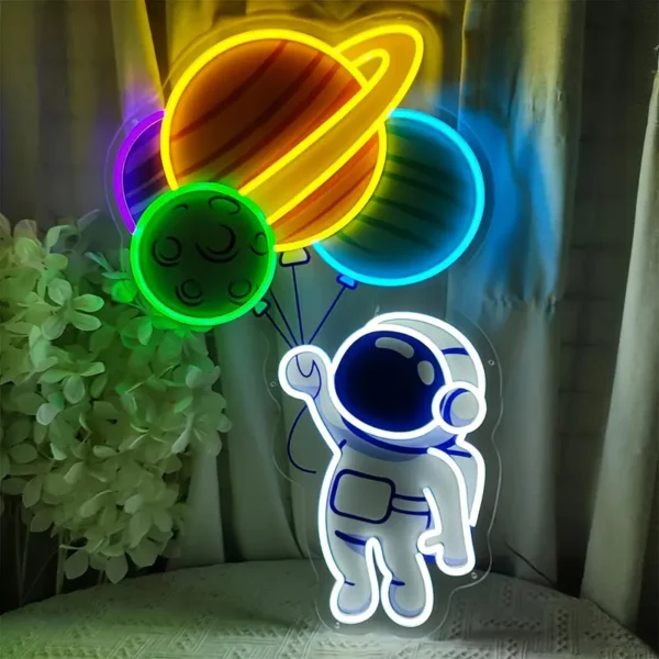 Astronaut Neon Art - Image 2