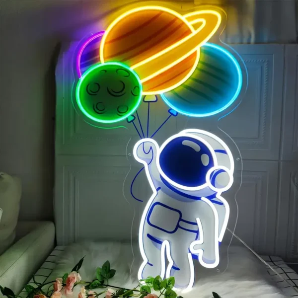 Astronaut Neon Art - Image 4