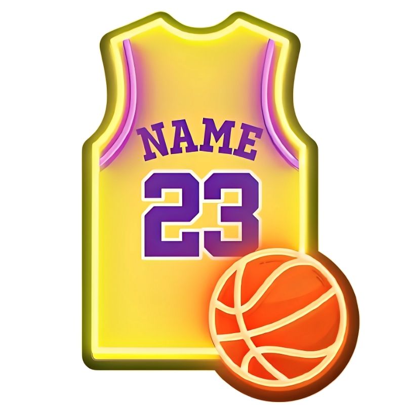 Basketball Jersey Neon Sign