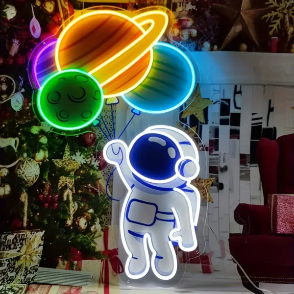 Astronaut Neon Art - Image 3