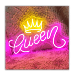 Queen neon sing